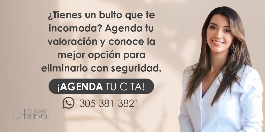 Eliminación de lipoma- Dra. Daniela Correa- Cirujana plástica