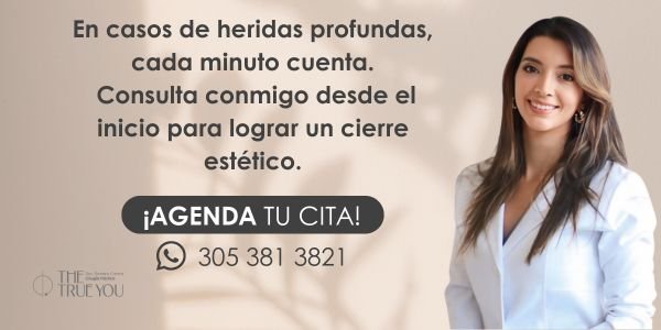 como cerrar una herida profunda - Daniela Correa cirujana plástica en Medellín