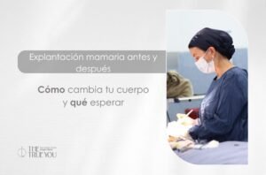 Explantación mamaria antes y después - Cirujana plástica en Medellín Daniela Correa