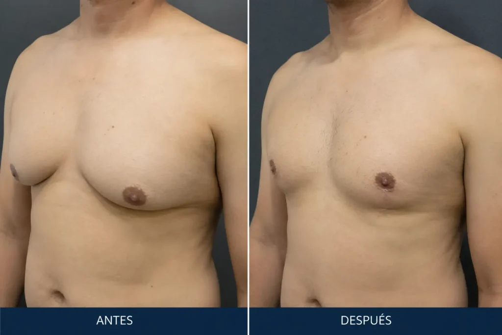 Ginecomastia antes y despues - Dr Daniela Correa