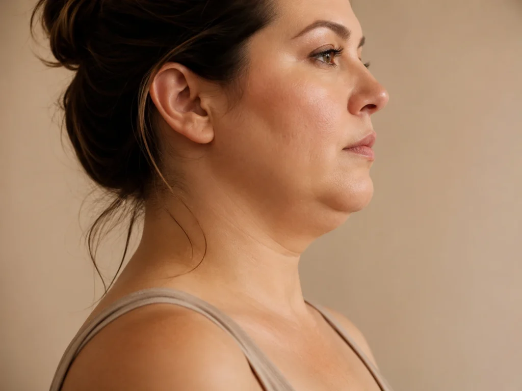 Papada mixta grasa piel y estructura facial - Dr Daniela Correa