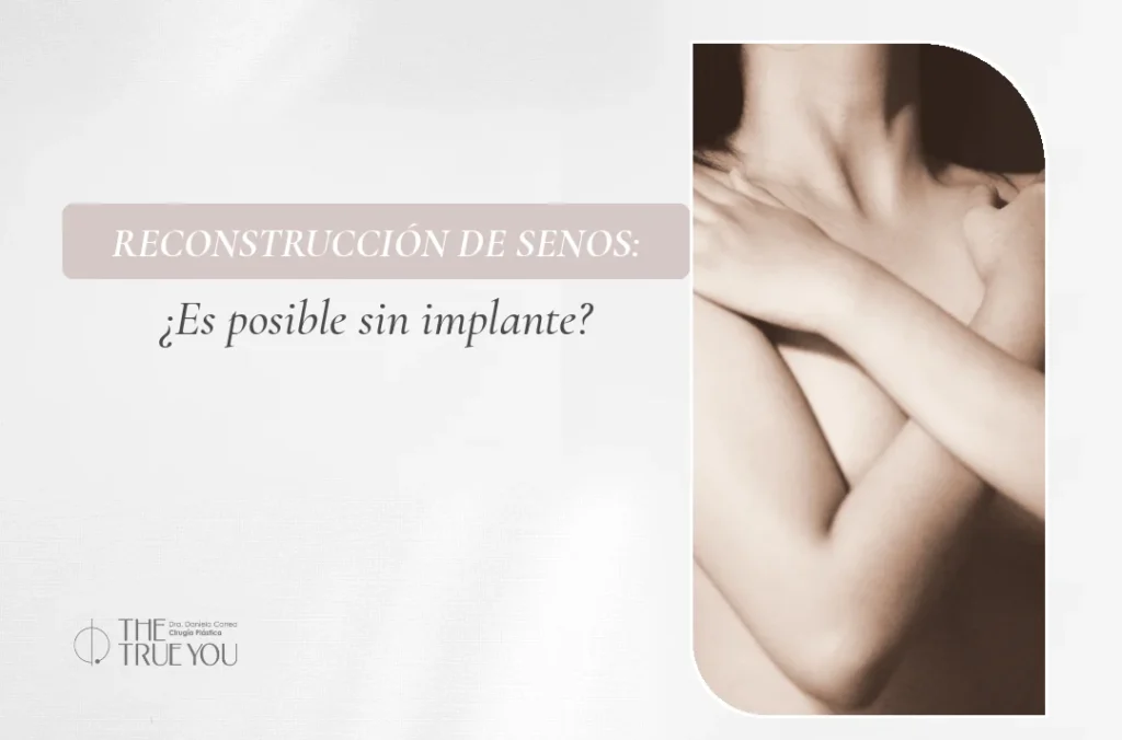 Reconstrucción de senos sin implante: ¿es posible? Mujer con los brazos cruzados sobre el pecho